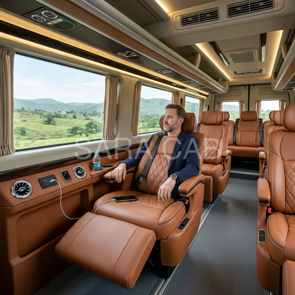 Luxury interior design Force Urbania passenger cabin